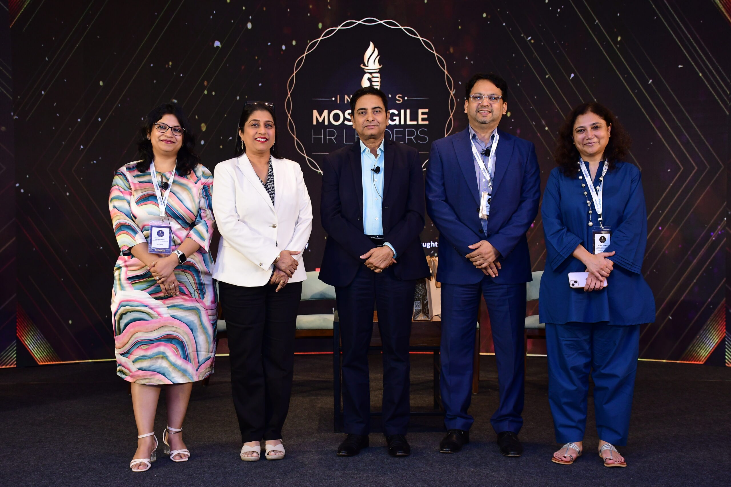 Award presentation at India's Most Agile HR Leaders